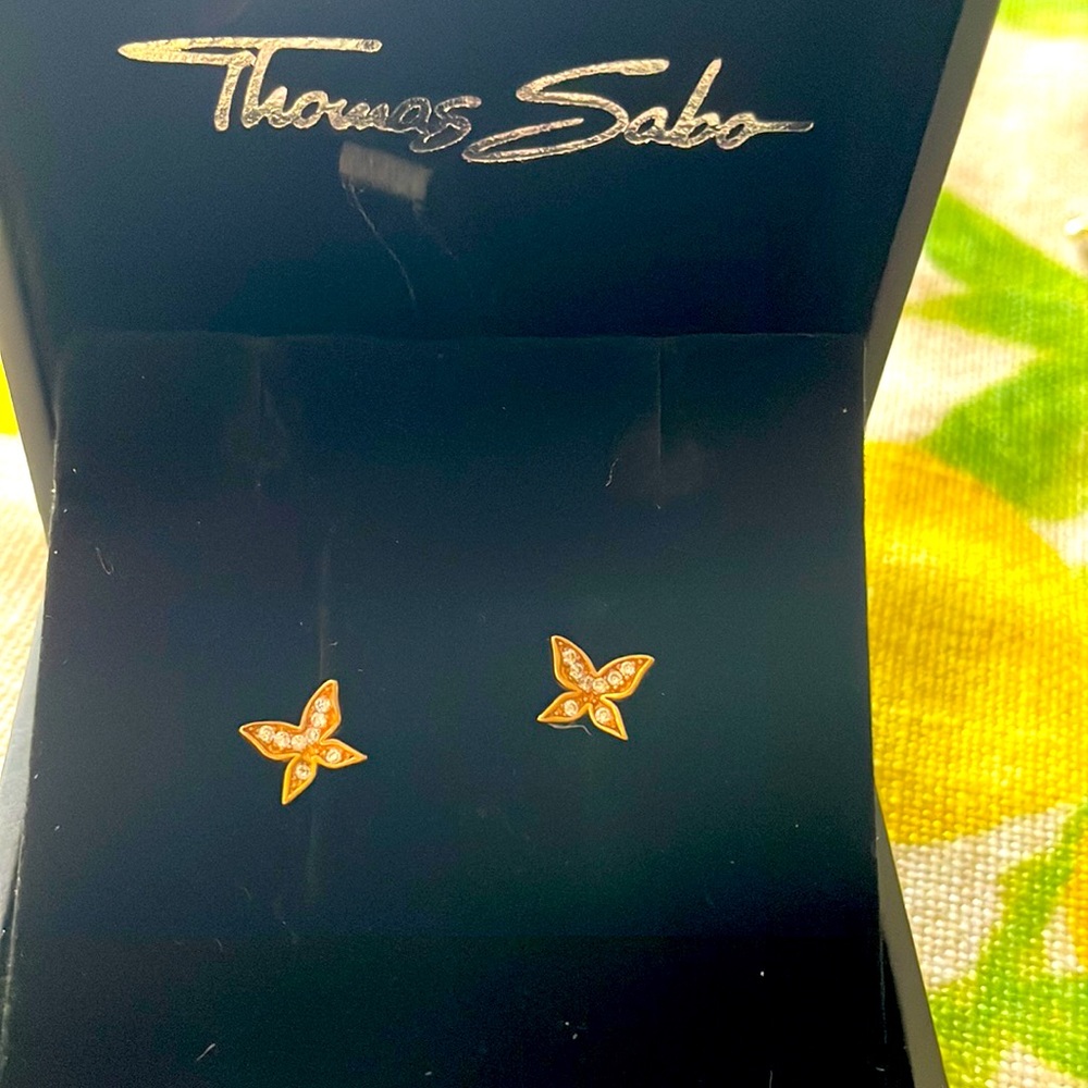 Thomas Sabo Stirling Silver Rose Gold Plated with Zirconia